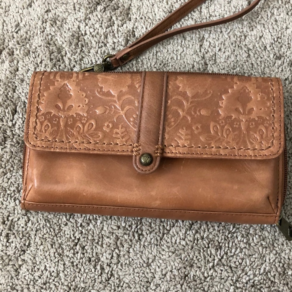 The Sak Tan Embossed Leather Wallet
